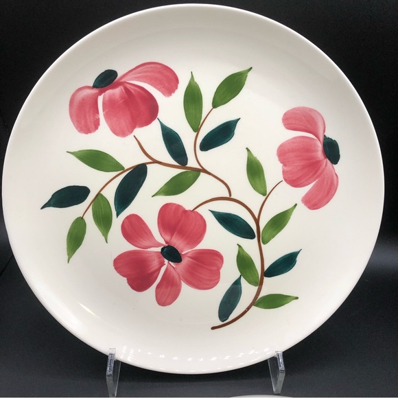 NEW Rio Stetson Dinner Plates Hand Painted Meadow Rose 10.25” - Picture 2 of 4